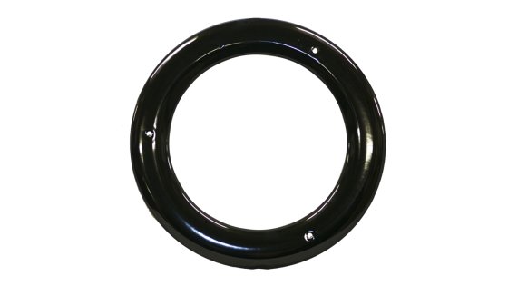 Gloss Black Vitreous Enamel 100mm Diameter Ceiling Trim Ring Specflue